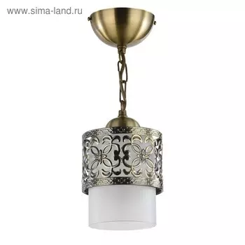 Светильник Teofilo 1x60Вт E27 бронза 12x12x92см