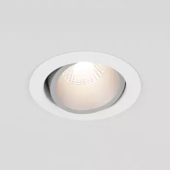 Светильник точечный светодиодный встраиваемый Elektrostandard, Nulla, 101х101х66 мм, 7Вт, LED, 560Лм, 4200К, цвет белый, серебряный
