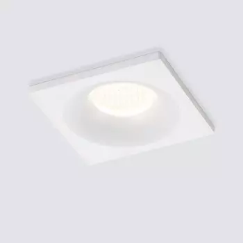 Светильник точечный встраиваемый Elektrostandard, Plain S, 46х46х26 мм, 3Вт, LED, 240Лм, 4200К, цвет белый
