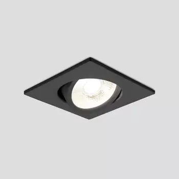 Светильник точечный встраиваемый Elektrostandard, Visio S, 65х65х28 мм, 5Вт, LED, 370Лм, 4200К, цвет чёрный