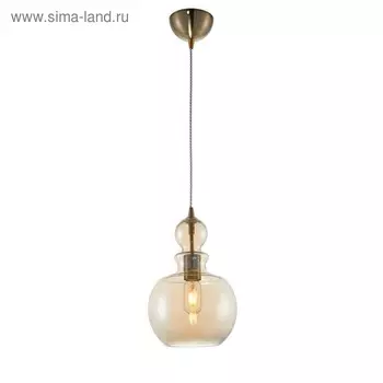 Светильник подвесной Maytoni P003PL-01BZ, 1хE27, 60Вт, 21,5х21,5х153,4 см, цвет бронза