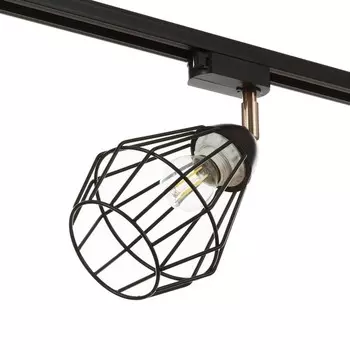 Светильник трековый Simple "Адри" Е27 40Вт черный 16х13х18см