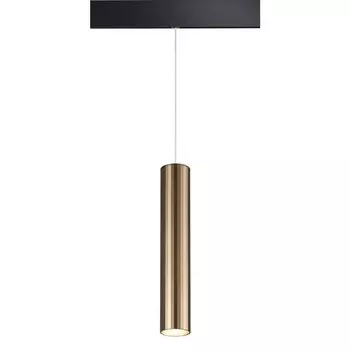 Светильник трековый для низковольного шинопровода Novotech. Flum, 20Вт, Led, 240х1040х115 мм, цвет бронза светлая, чёрный