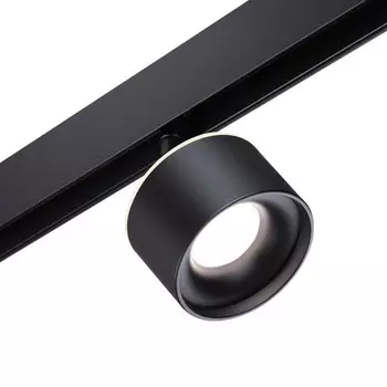 Светильник трековый для низковольного шинопровода Novotech. Flum, 12Вт, Led, 150х99 мм, цвет чёрный