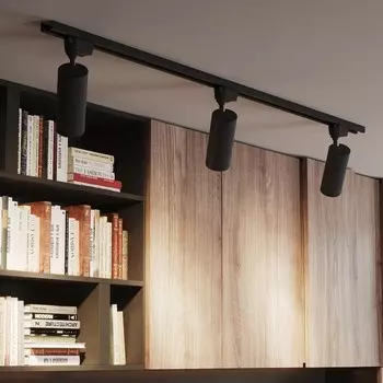 Светильник трековый Gauss цилиндр, 1x16Вт LED, 4000K, 1390лм, цвет черный