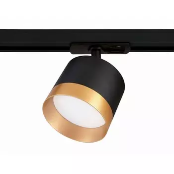 Светильник трековый однофазный Ambrella Track System GL5365, GX53, цвет чёрный, золото