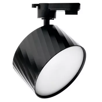 Светильник трековый однофазный на шинопровод Feron AL126, IP40, GX70, 23 Вт, 116х116х116 мм, цвет чёрный