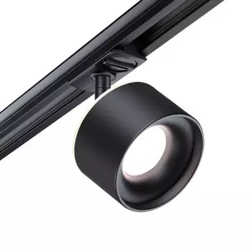 Светильник трековый однофазный трехжильный светодиодный Novotech. Giro, 12Вт, Led, 150х99 мм, цвет чёрный