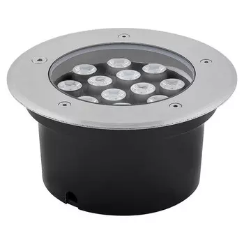 Светильник тротуарный Feron SP4114, IP67, LED, 12 Вт, 180х180х90 мм, цвет металлик