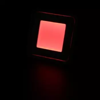 Светильник тротуарный квадратный Luazon VSL-016, 0,5 Вт, IP66, 12 В, КРАСНЫЙ