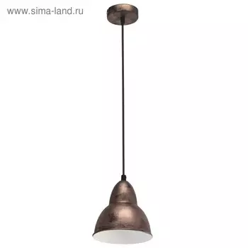 Светильник TRURO 1x60Вт E27 медь 15,5x15,5x110см