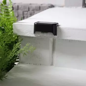 Садовый светильник, уличный, на солнечной батарее, 84.54.5 см, 1 LED, чёрный, свечение тёплое белое