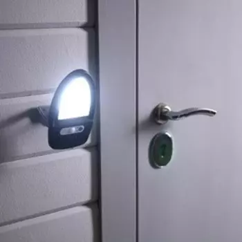 Садовый светильник, уличный, на солнечной батарее, 49 LED, с датчиком движения, накладной, свечение белое