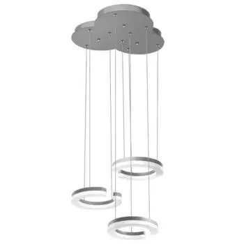 Светильник Unitario, 34,5Вт LED, 3795лм, 4000К, цвет серебро, IP40