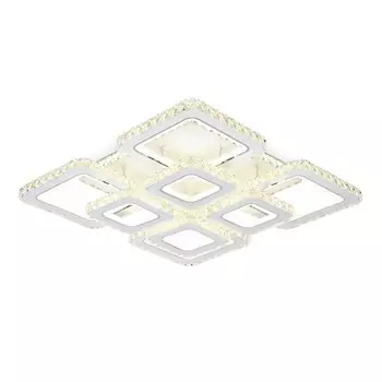 Светильник управляемый светодиодный Ambrella light, Ice, FA1737, 8хLED, 215 Вт, 16125Lum, 3000-6400К, цвет белый, хром