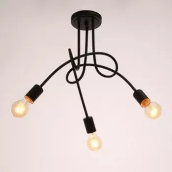 Светильник "Узел" черный 3x40W E27 54x54x40 см BayerLux