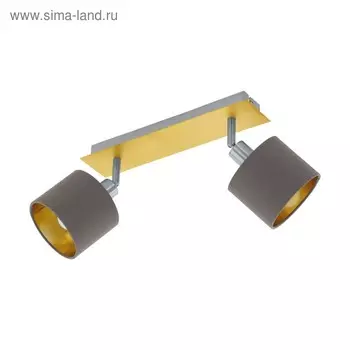 Светильник VALBIANO 2x10Вт E14 латунь, никель