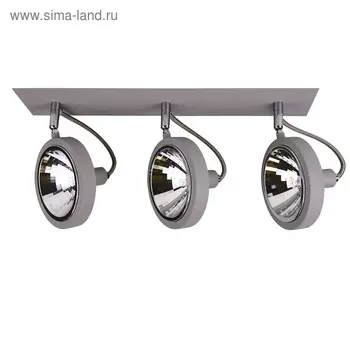 Светильник VARIETA 3х40Вт G9 серый 40x10x20см