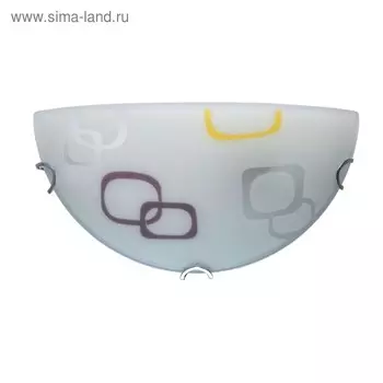 Светильник "Васто" 1x60W E27 белый 30x30x9см