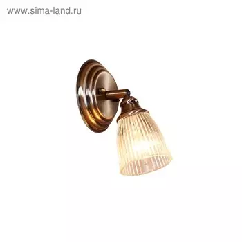 Светильник "Веймар" 1x60Вт E14 бронза 14x12,5x22см