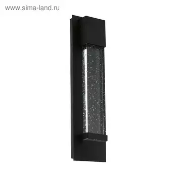 Светильник VILLAGRAZIA, 2x3,3Вт, LED, IP44, 3000k, цвет черный