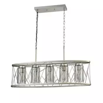 Светильник Voyage, 5x60Вт E27, цвет никель