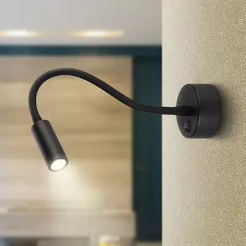 Светильник WL 33 BK 3Вт IP20 черный 7х7х37,7 см
