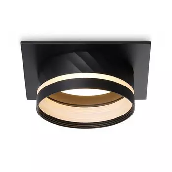 Светильник встраиваемый Ambrella Techno Spot Gx53 Acrylic Tech TN5222, GX53, цвет чёрный, белый матовый