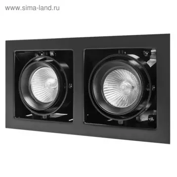 Светильник встраиваемый Cardano 50Вт Gu5.3 чёрный