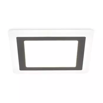 Светильник встраиваемый cветодиодный Ambrella Downlight DCR394 с подсветкой, 12Вт, Led, цвет белый