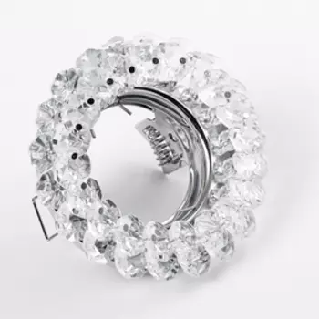 Светильник встраиваемый Ecola Light, CD4141, MR16, GU5.3, 50x90 мм, круглый, прозрачный/хром