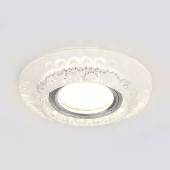 Светильник встраиваемый Elektrostandard, 7247 MR16, 107х107х36 мм, G5.3, 4200К, цвет прозрачный