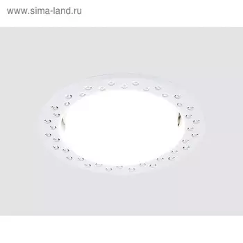 Светильник Ambrella light встраиваемый, GX53, цвет белый, d=85 мм