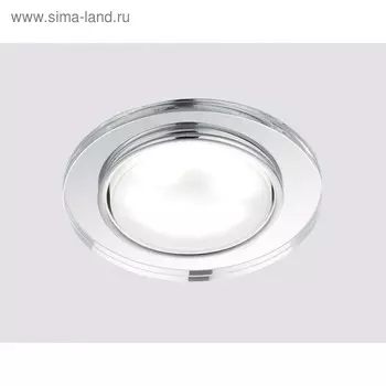 Светильник Ambrella light встраиваемый, GX53, цвет хром, d=85 мм