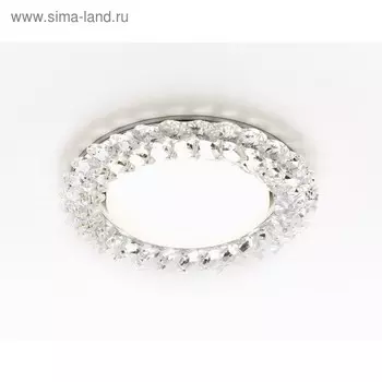 Светильник Ambrella light встраиваемый, GX53, цвет хром, d=85 мм