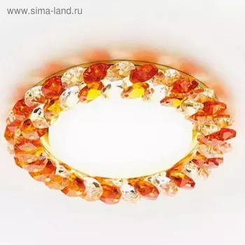 Светильник Ambrella light встраиваемый, GX53, цвет янтарный, d=85 мм