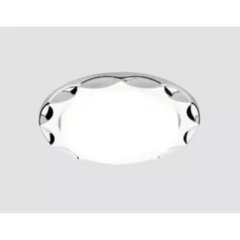 Светильник Ambrella light встраиваемый, GX53, цвет серебро, d=85 мм