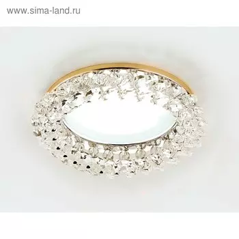 Светильник Ambrella light встраиваемый, GX53, цвет золото, d=85 мм