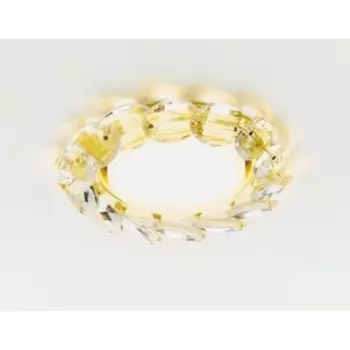 Светильник Ambrella light встраиваемый, GX53, цвет золото, d=85 мм