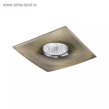 Светильник встраиваемый Levigo 50Вт Gu5.3; GU10 зеленая бронза