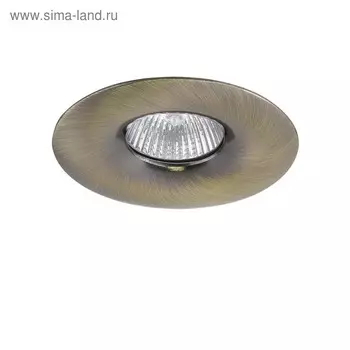 Светильник встраиваемый Levigo 50Вт Gu5.3; GU10 зеленая бронза