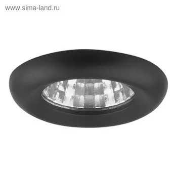 Светильник встраиваемый Monde 1Вт LED 3000K черный