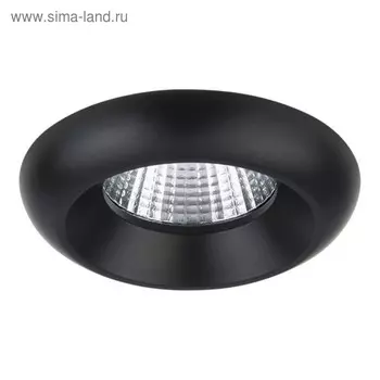 Светильник встраиваемый Monde 7Вт LED 3000K черный