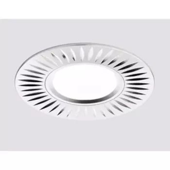 Светильник Ambrella light встраиваемый, MR16, GU5.3, цвет алюминий, d=60 мм