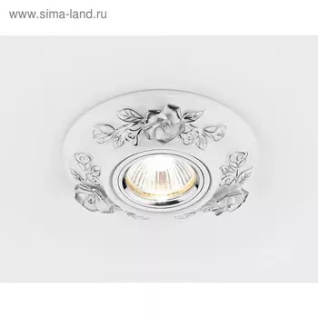 Светильник Ambrella light встраиваемый, MR16, GU5.3, цвет белый, d=65 мм