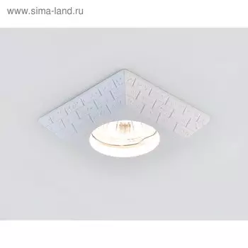 Светильник Ambrella light встраиваемый, MR16, GU5.3, цвет белый, d=65 мм