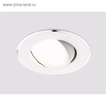Светильник Ambrella light встраиваемый, MR16, GU5.3, цвет белый, d=65 мм