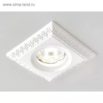 Светильник Ambrella light встраиваемый, MR16, GU5.3, цвет белый, d=65 мм