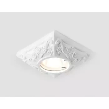 Светильник Ambrella light встраиваемый, MR16, GU5.3, цвет белый, d=65 мм