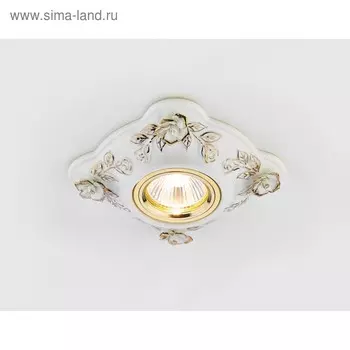 Светильник Ambrella light встраиваемый, MR16, GU5.3, цвет белый, d=65 мм